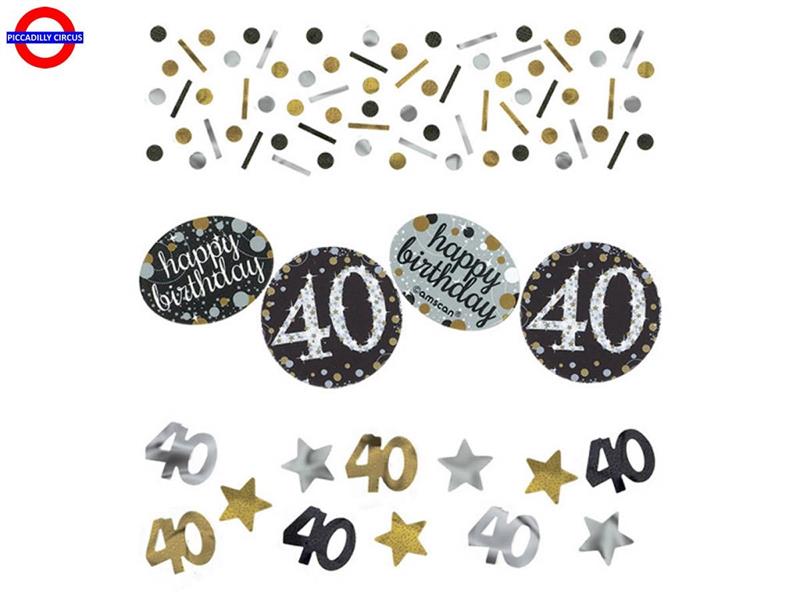 40 ANNI - SPARKLING GOLD CONFETTI TAVOLA 34 GR
