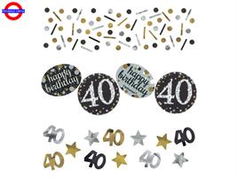 40 ANNI - SPARKLING GOLD CONFETTI TAVOLA 34 GR
