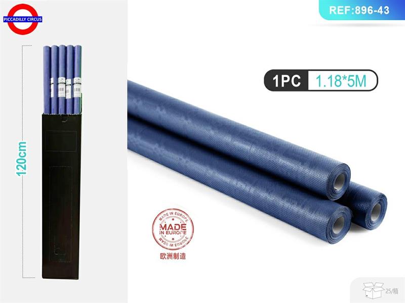 TOVAGLIA A ROTOLO DAMASCATA CM.120X5MT BLU ROYAL