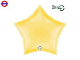 MYLAR STELLA 18 SATIN GIALLO BANANA