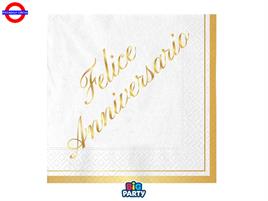 ANNIVERSARIO 16 TOVAGLIOLO 25X25 ORO