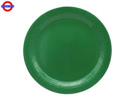 ECOLOR VERDE SCURO 8 PIATTI CM.32