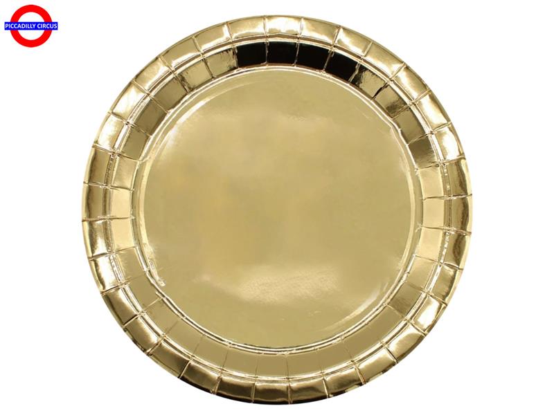 ECOLOR ORO METAL 8 PIATTI CM.32