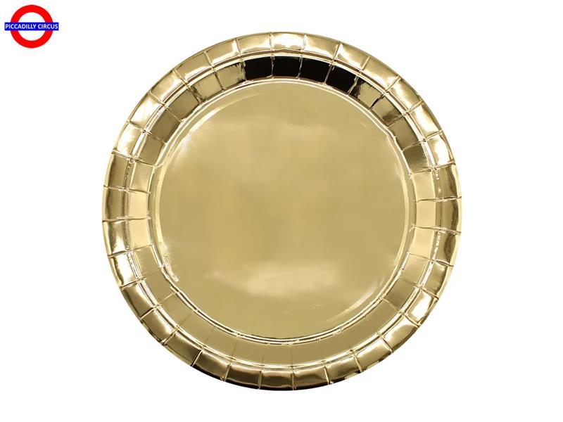 ECOLOR ORO METAL 15 PIATTI CM.27