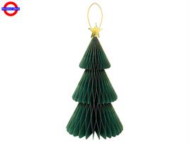 ALBERO VERDE IN CARTA CON STELLA CM.40