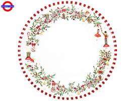 TAVOLA - CHRISTMAS VINTAGE MAXI 6 PIATTI D.33