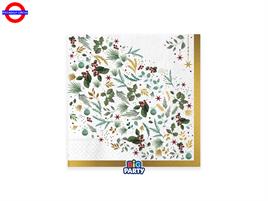 TAVOLA - WHITE CHRISTMAS 16 TOVAGLIOLI 33X33