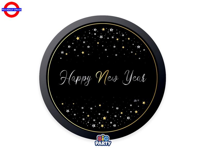 TAVOLA - HAPPY NEW YEAR STARS 6 PIATTI D.24