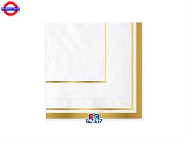 TAVOLA - WAVY ORO METAL 16 TOVAGLIOLI CM.33X33