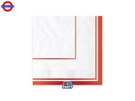 TAVOLA - WAVY ROSSO METAL 16 TOVAGLIOLI CM.33X33