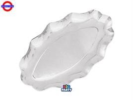 TAVOLA - WAVY ARGENTO METAL 2 RAVIERE CM.36X20
