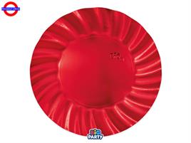 TAVOLA - WAVY ROSSO METAL 6 PIATTI CM.30
