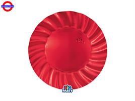 TAVOLA - WAVY ROSSO METAL 6 PIATTI CM.20