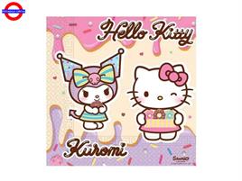  HELLO KITTY E KUROMI 20 TOVAGLIOLI 33X33