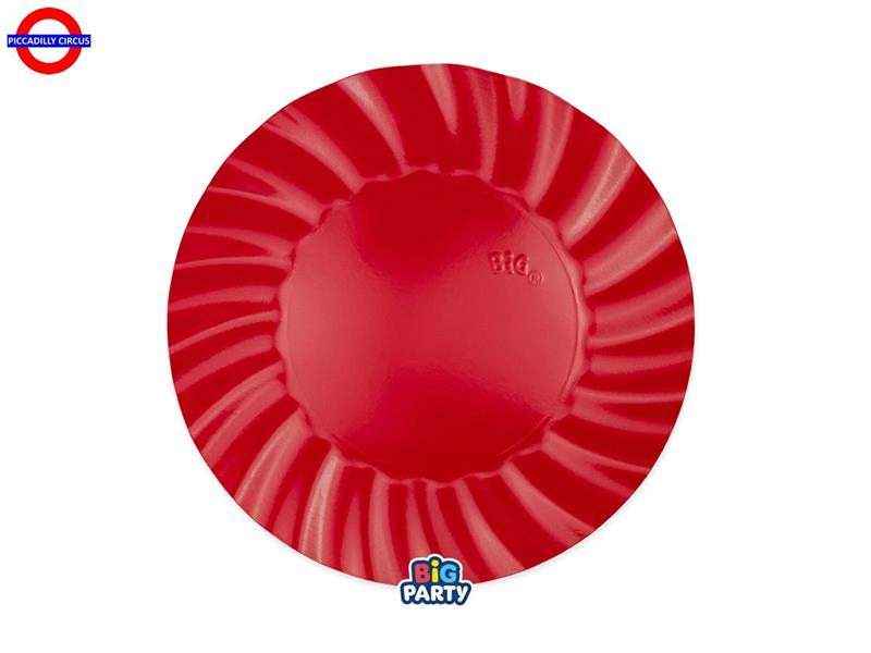 TAVOLA - WAVY RED 6 PIATTI CM.25