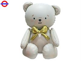 MYLAR SITTING ORSO CREAM FIOCCO ORO CM.71X45