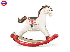 MYLAR CAVALLO A DONDOLO ROSSO ORO CM.118X104