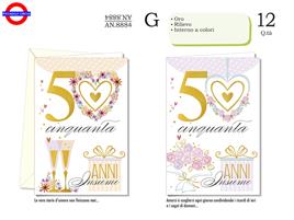 BIGLIETTO ANNIVERSARIO - 50° ANNIVERSARIO 2 SG