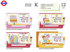 BIGLIETTO COMPLEANNO - BIMBI P/SOLDI 4 SOGG