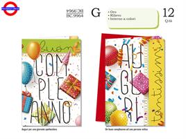 BIGLIETTO COMPLEANNO - FESTA 2 ASS.