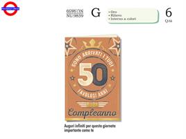 BIGLIETTO 50 ANNI - VINTAGE