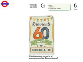 BIGLIETTO 60 ANNI - VINTAGE