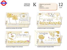 BIGLIETTO MATRIMONIO -- PORTASOLDI METAL 4 ASS.