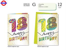 BIGLIETTO 18 ANNI - FUSTELLATI 2 ASS.