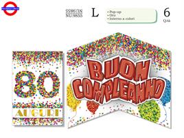 BIGLIETTO 80 ANNI - POP-UP DOTS