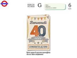 BIGLIETTO 40 ANNI - VINTAGE