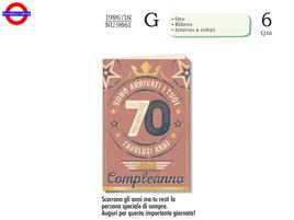 BIGLIETTO 70 ANNI - VINTAGE