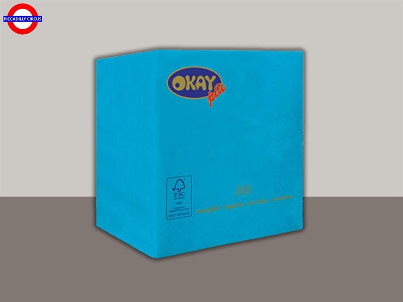 TOVAGLIOLI 25X25 VERDE SALVIA CF.100 PEZZI