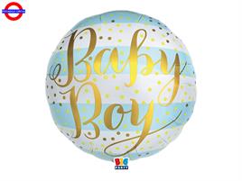 MYLAR NASCITA A STRISCE BIMBO 18
