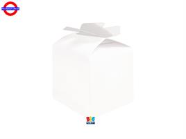SCATOLINA CUBO FIOCCO BIANCO CM.5X7X5 CF.10 PEZZI