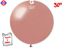 LATTICE 30 MONGOLFIERA METAL BS.2 PZ ROSE GOLD GEM.071