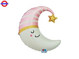 MYLAR NASCITA SUPER SHAPE MOON BABY PINK