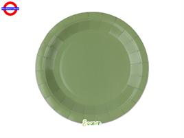 ECOLOR VERDE OLIVA 25 PIATTI CM.24