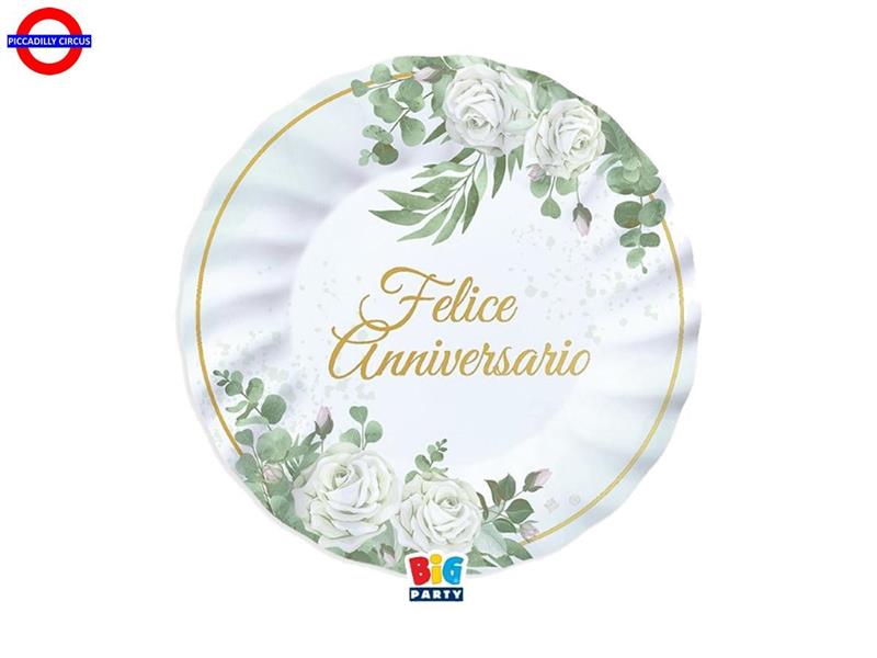 ANNIVERSARIO 6 PIATTI EUCALIPTO D.20