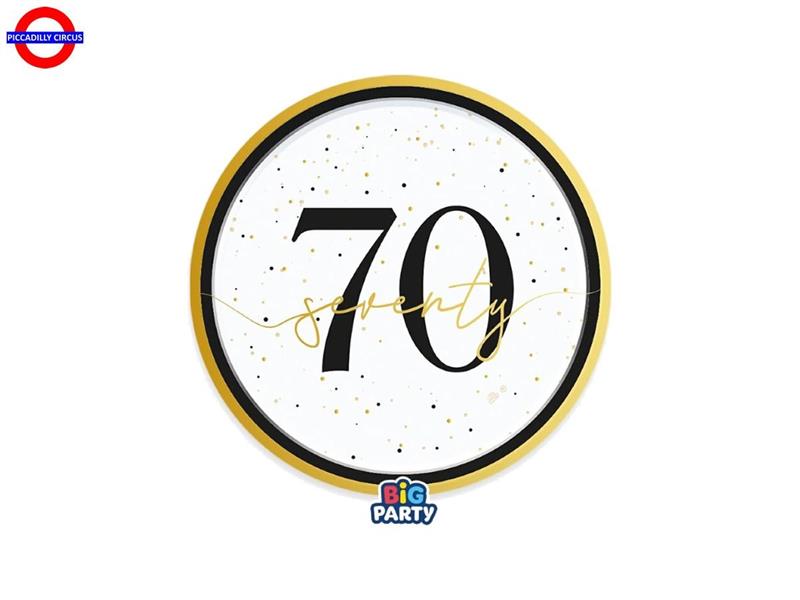 70° HAPPY BIRTHDAY PRESTIGE 6 PIATTI D.18