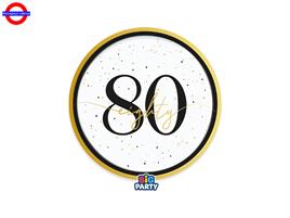 80° HAPPY BIRTHDAY PRESTIGE 6 PIATTI D.18