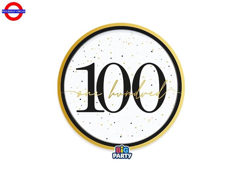 100° HAPPY BIRTHDAY PRESTIGE 6 PIATTI D.18
