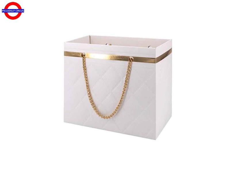 BORSETTA BIANCA CM.16X8X14