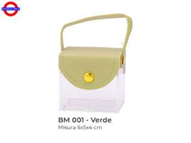 SCATOLA BORSETTA PELLE VERDE 6X5X5