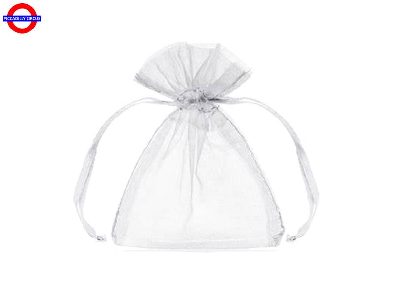 SACCHETTO ORGANZA 10X12 BIANCO