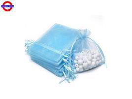 SACCHETTO ORGANZA 10X12 CELESTE