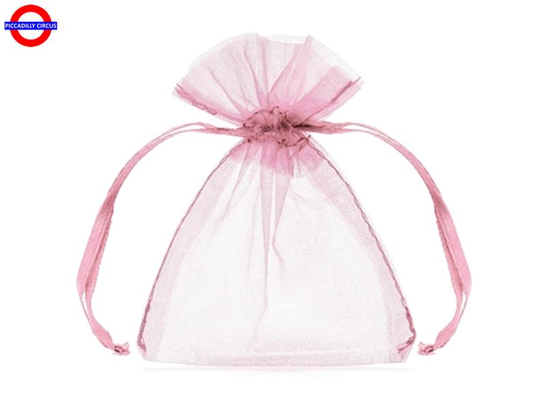 SACCHETTO ORGANZA 10X12 ROSA