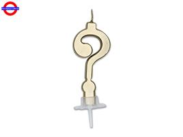 CANDELA PUNTO INTERROGATIVO ORO METAL CM.7