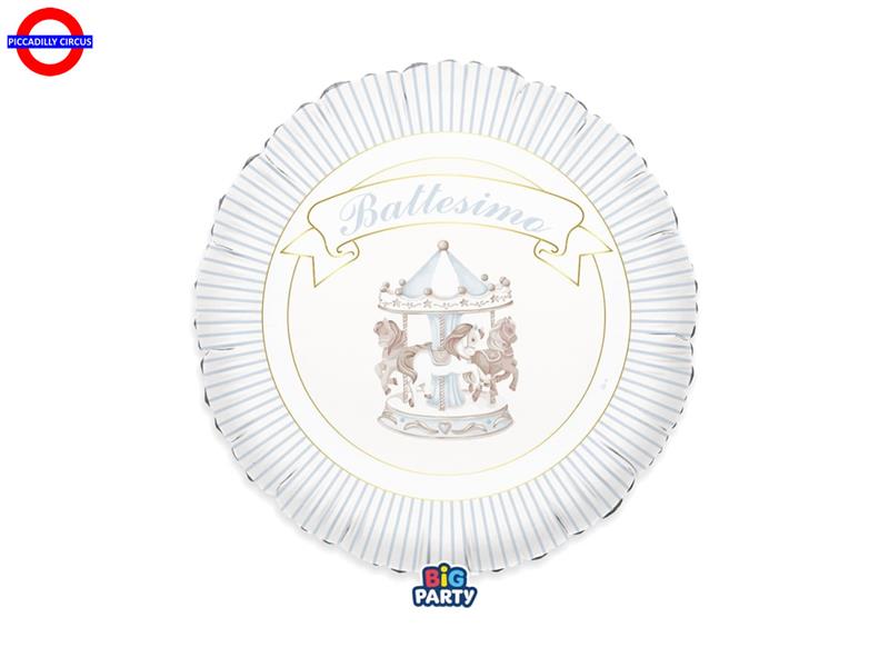 MYLAR BATTESIMO 18 CARILLON CELESTE