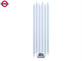 CANDELINA STELO MEDIA CM.15 CELESTE BABY CF.12 PEZZI