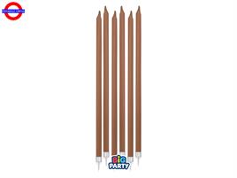 CANDELINA STELO MEDIA CM.15 MOKA CF.12 PEZZI